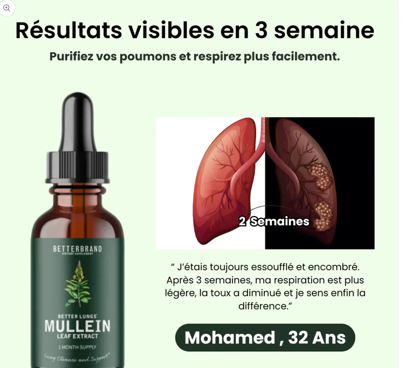 Les Gouttes pour les poumons à la molène