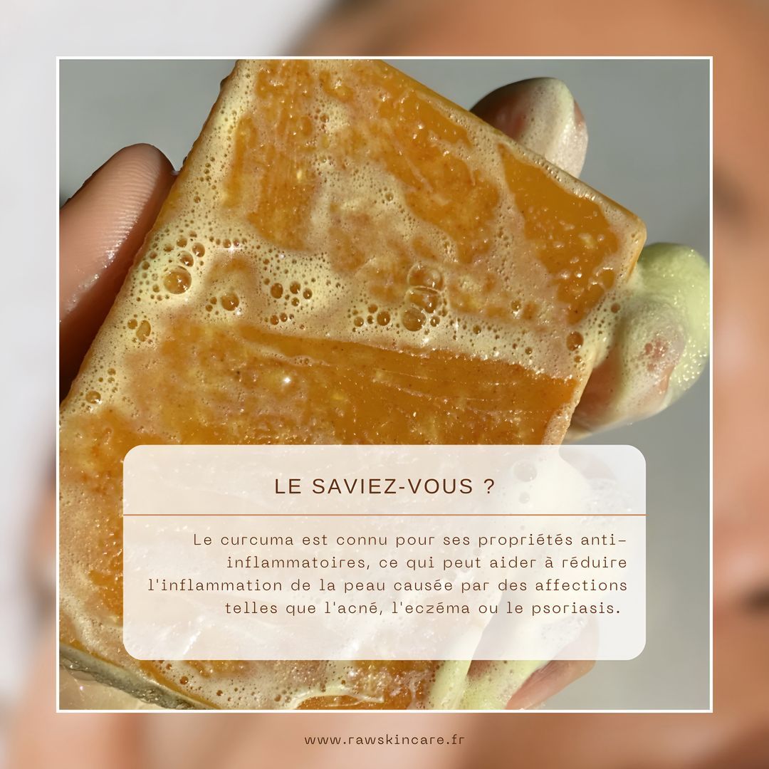 Le Savon anti - taches au curcuma | 100% Naturel (GN)