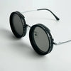 Lunettes De Soleil Rondes Polarisées À Teinte Réglable